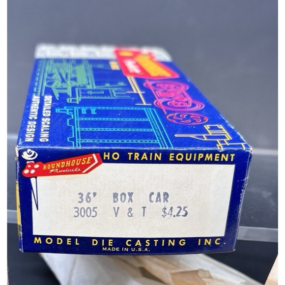 Roundhouse HO Gauge 36' Box Car Virginia & Truckee Nevada Railway w/Original box - Picture 3 of 16